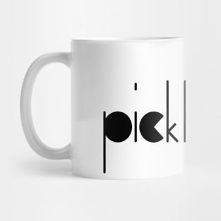 Pickleball Geometric Font Mug